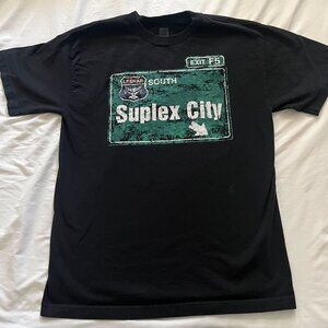 Brock Lesnar WWE Suplex City Tee Shirt Medium Wrestling Apparel Streetwear